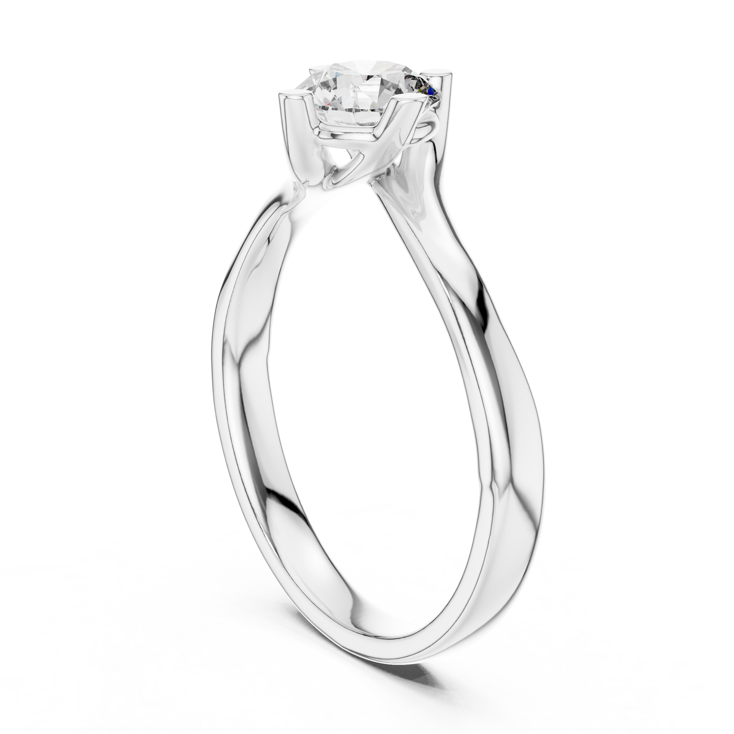 Round Cut Solitaire Diamond Engagement Ring