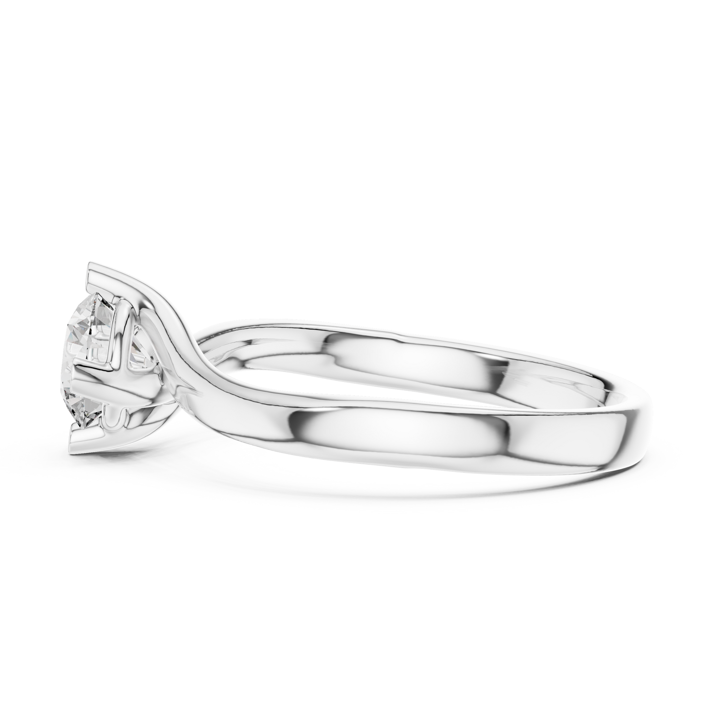 Round Cut Solitaire Diamond Engagement Ring