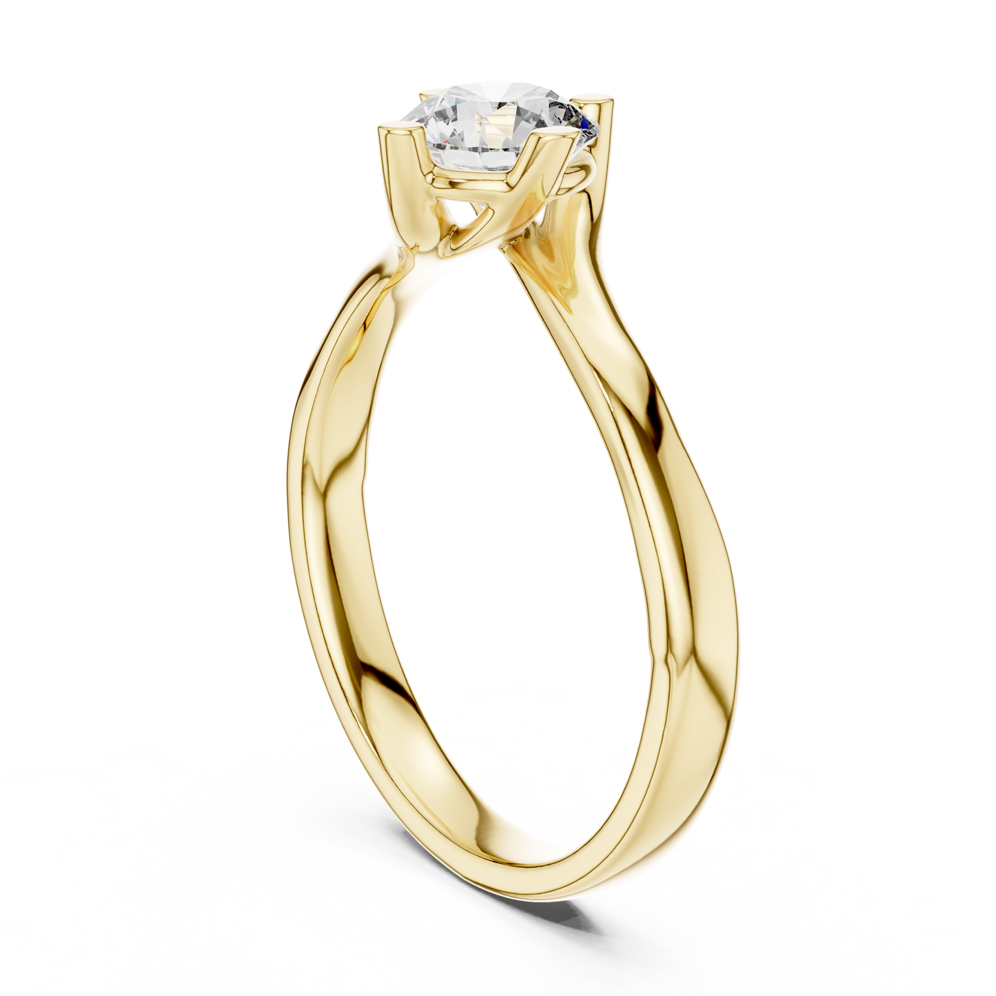 Round Cut Solitaire Diamond Engagement Ring