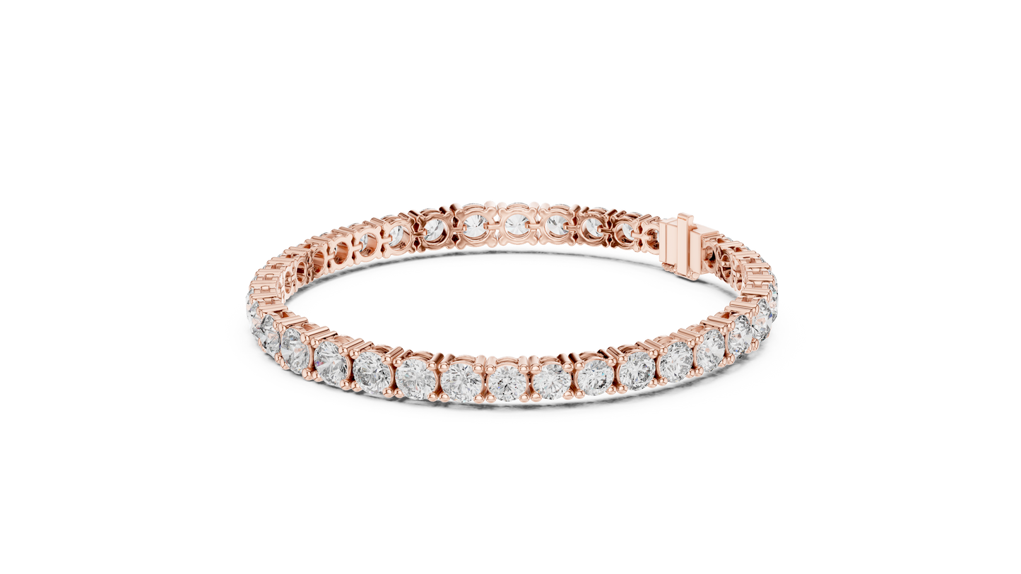 Classic Tennis Bracelet With Round Lab Diamond