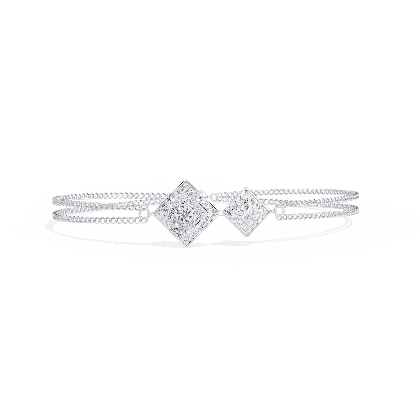 Round Cut Lab Diamond Chain Bracelet