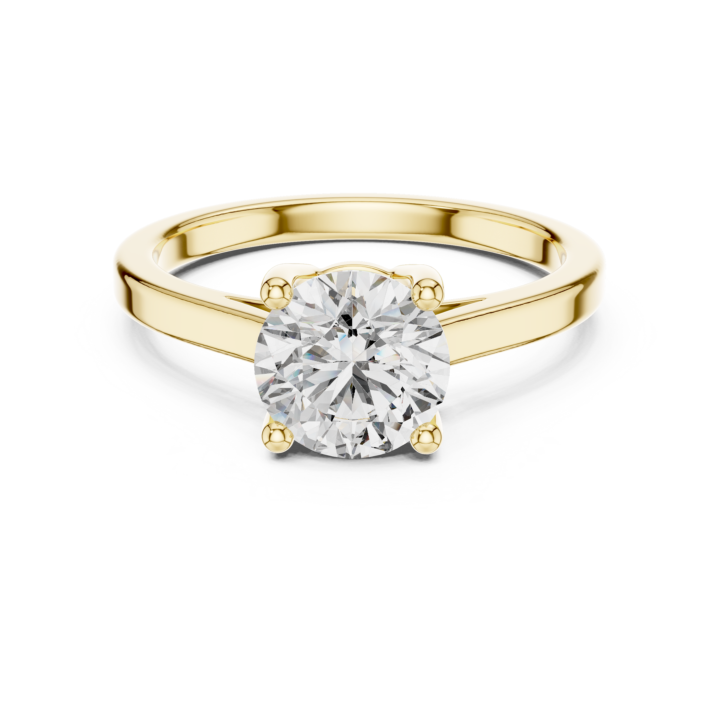 1.50 Carat Round Cut Solitaire Diamond Engagement Ring
