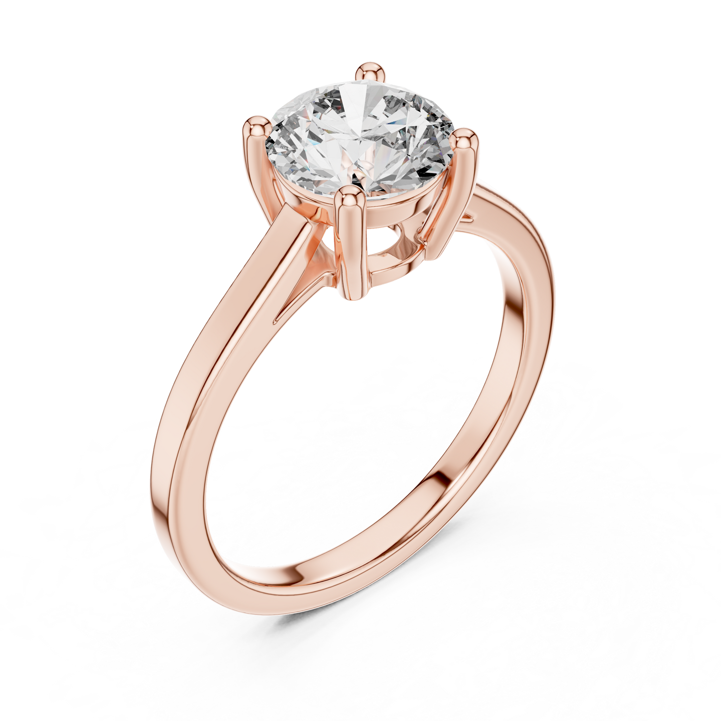 1.50 Carat Round Cut Solitaire Diamond Engagement Ring