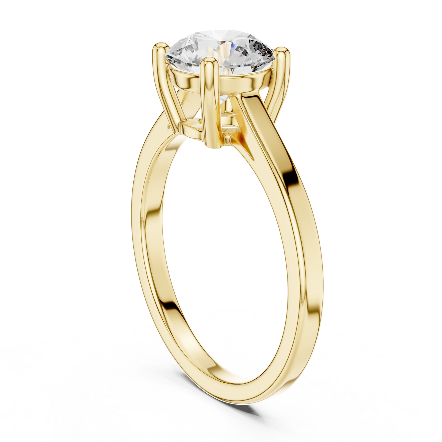 1.50 Carat Round Cut Solitaire Diamond Engagement Ring