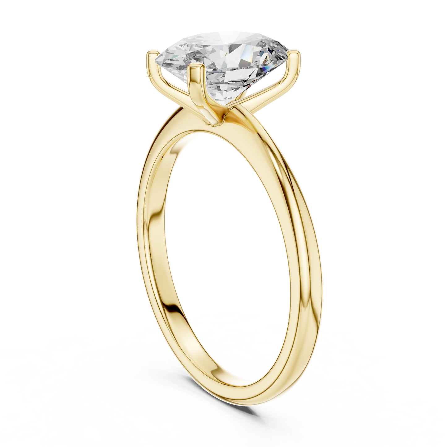 2 Carat Oval Cut Solitaire Lab Diamond Engagement Ring