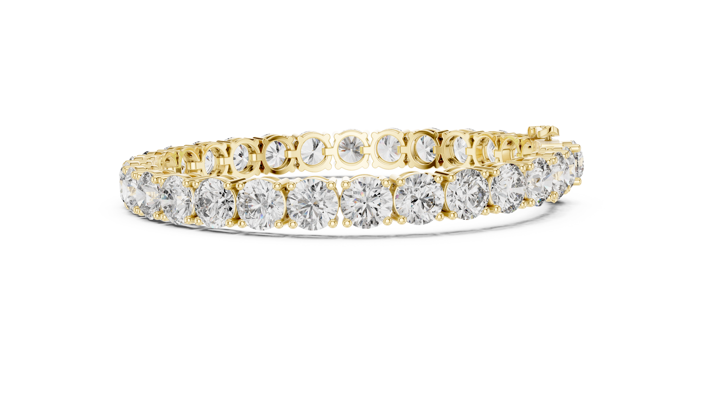 Lab Diamond Round Cut Tennis Bracelet