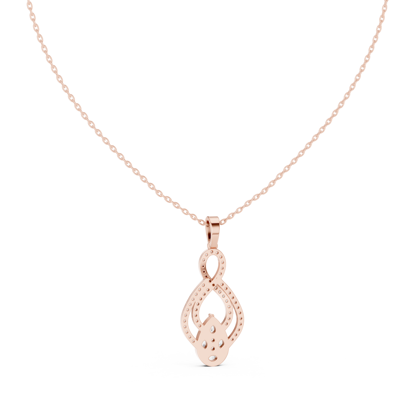 Multi Shape Lab Diamond Infinity Pendant