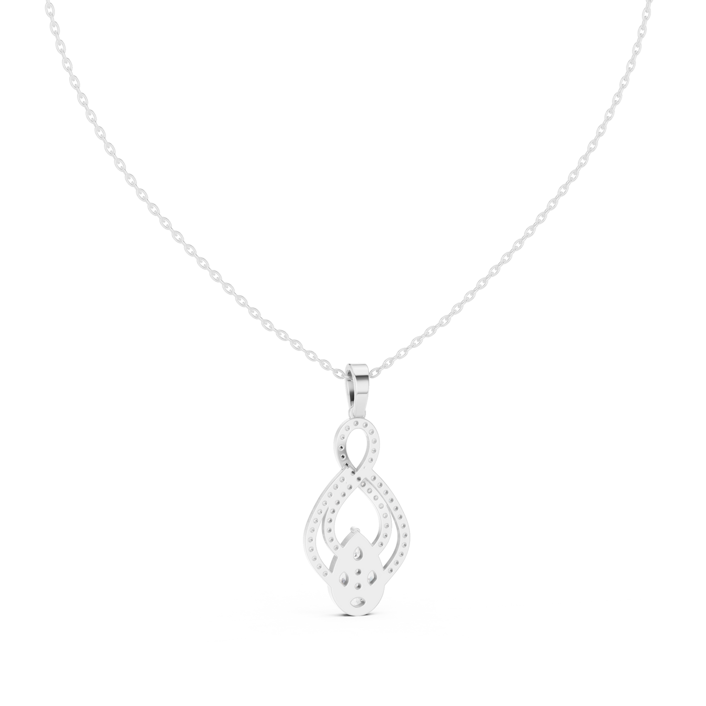 Multi Shape Lab Diamond Infinity Pendant