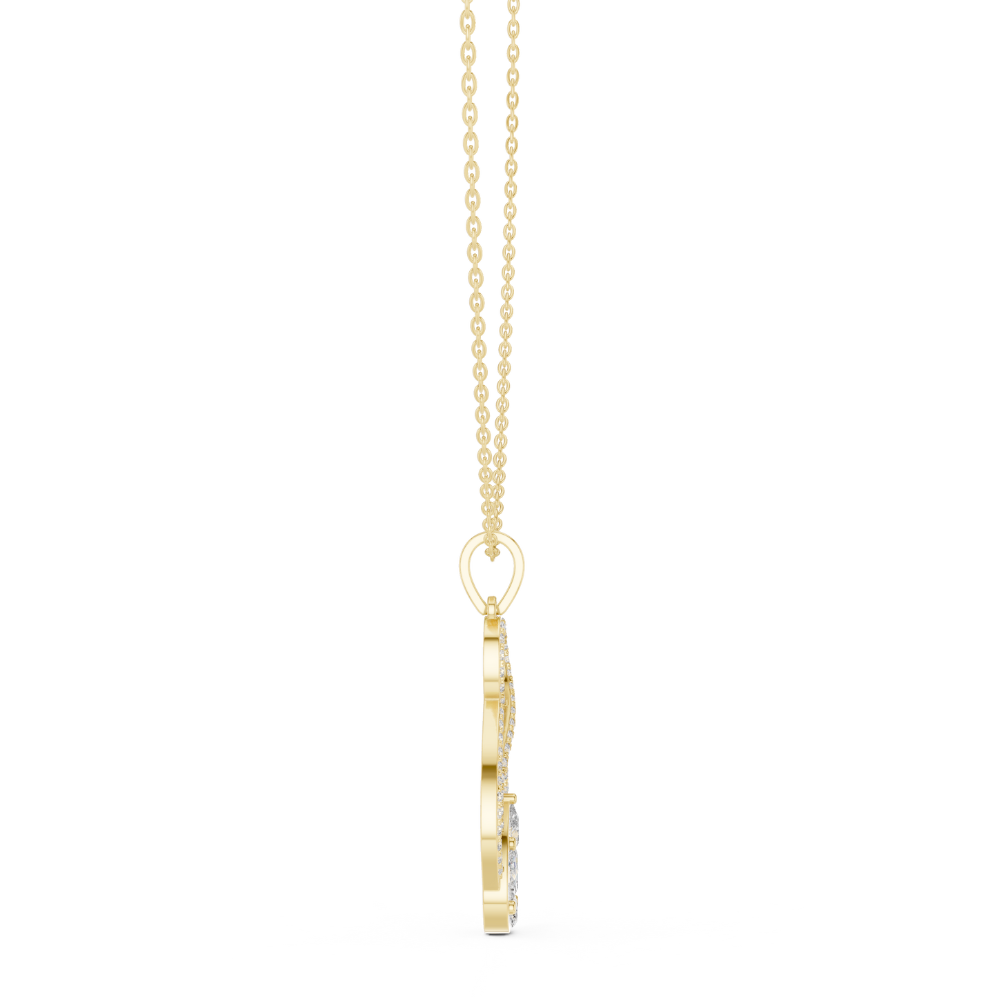 Multi Shape Lab Diamond Infinity Pendant