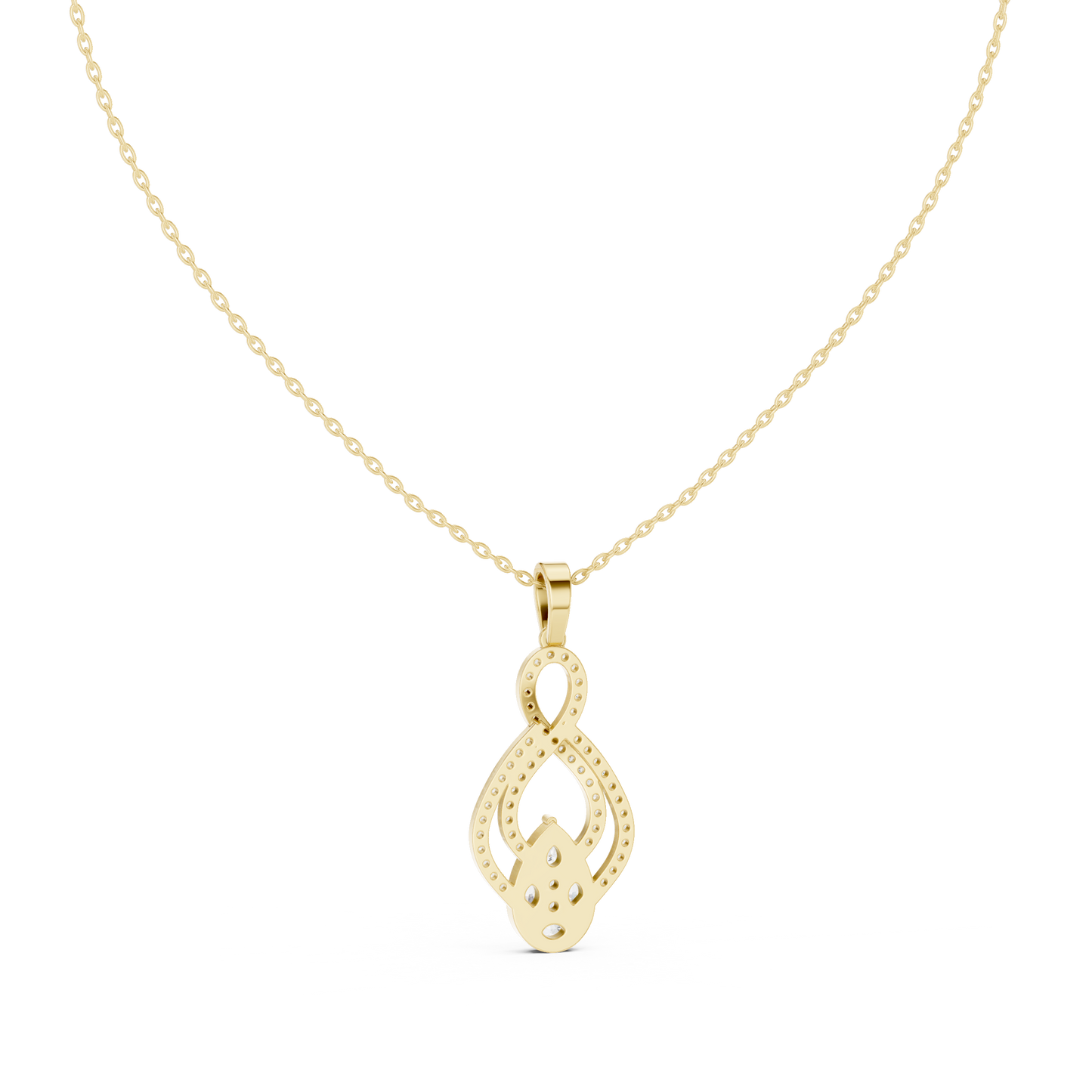 Multi Shape Lab Diamond Infinity Pendant