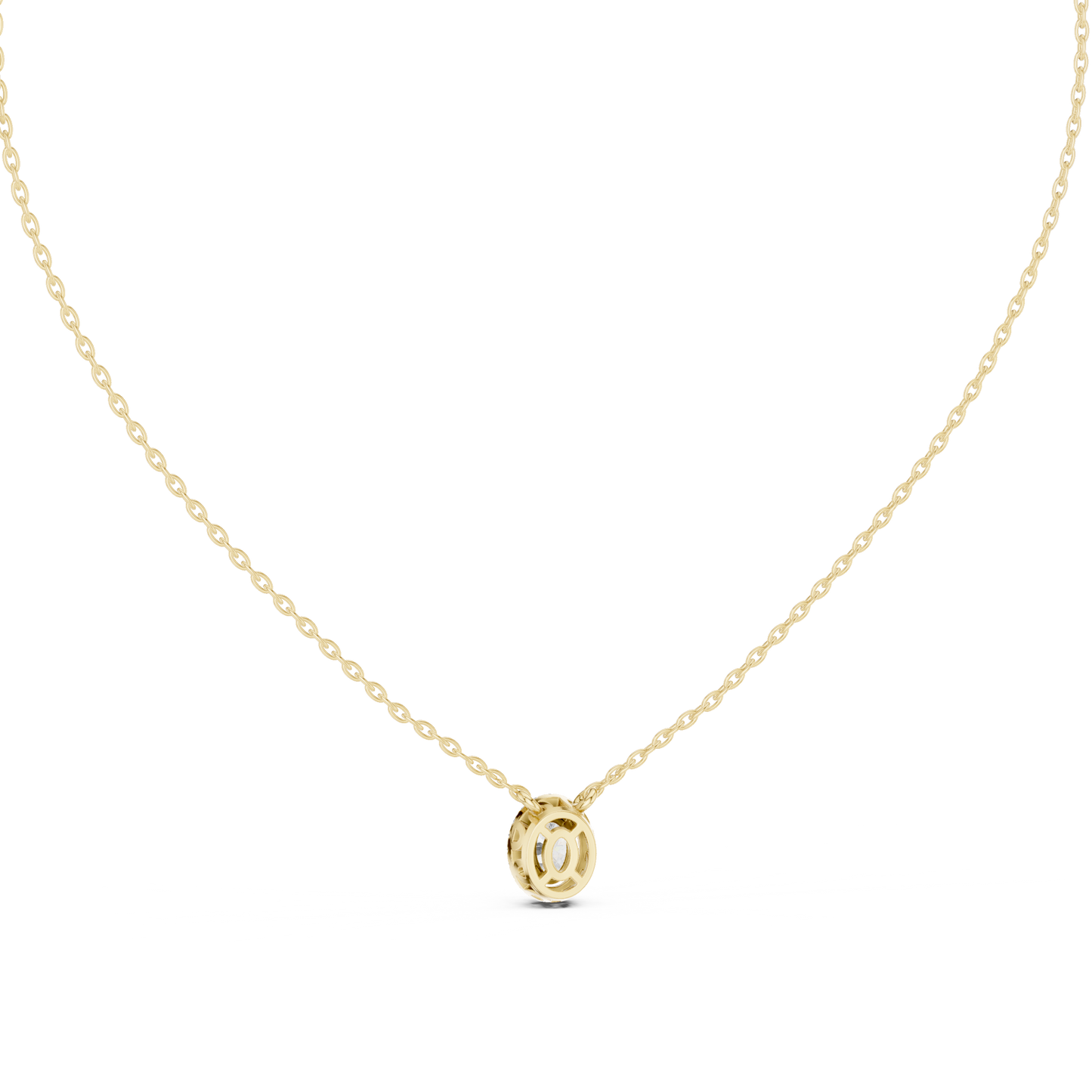 Fancy Oval Cut Halo Lab Diamond Pendant