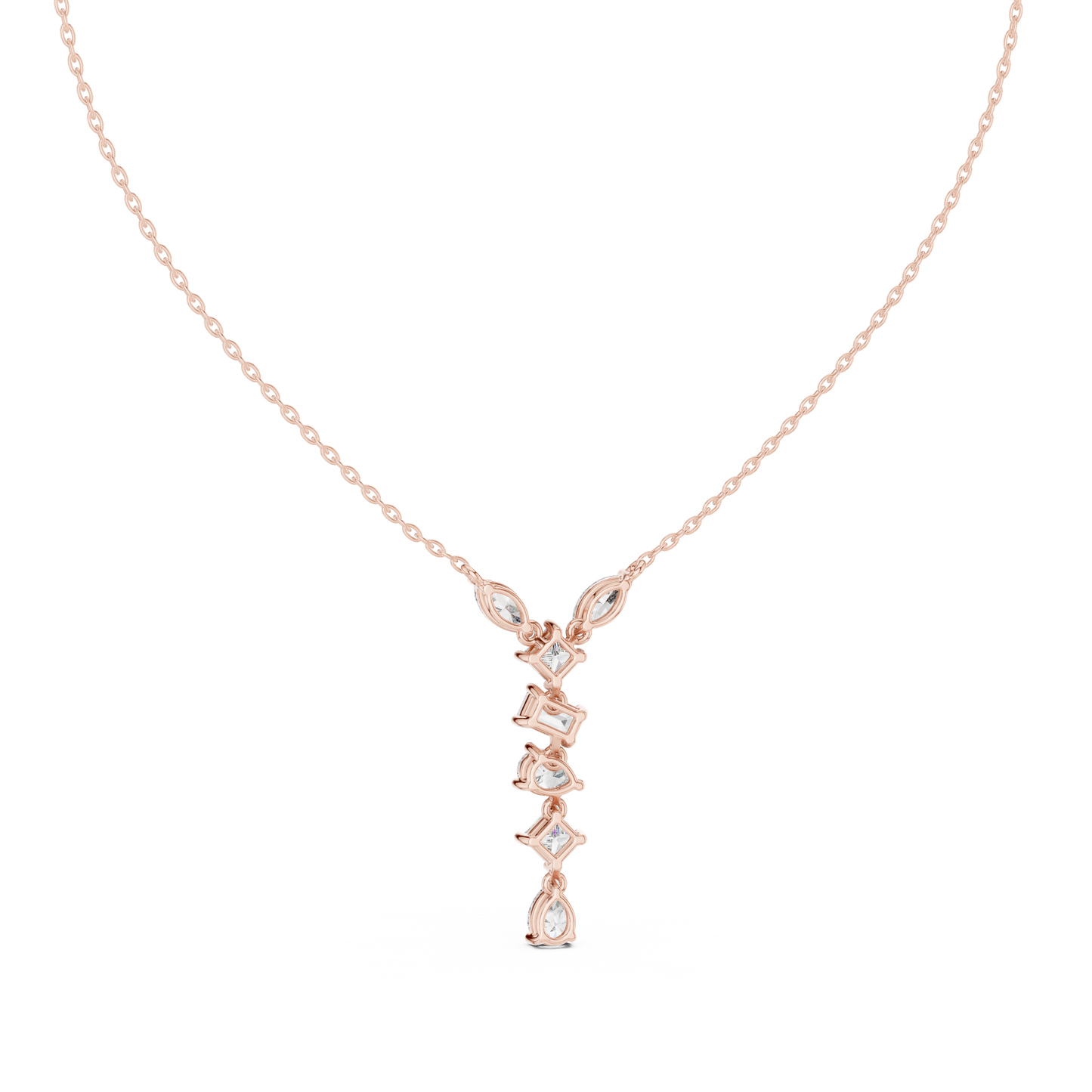 Multi Shape lab Diamond Modern Pendant