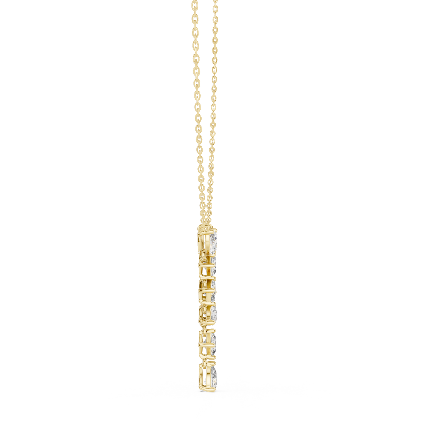 Multi Shape lab Diamond Modern Pendant