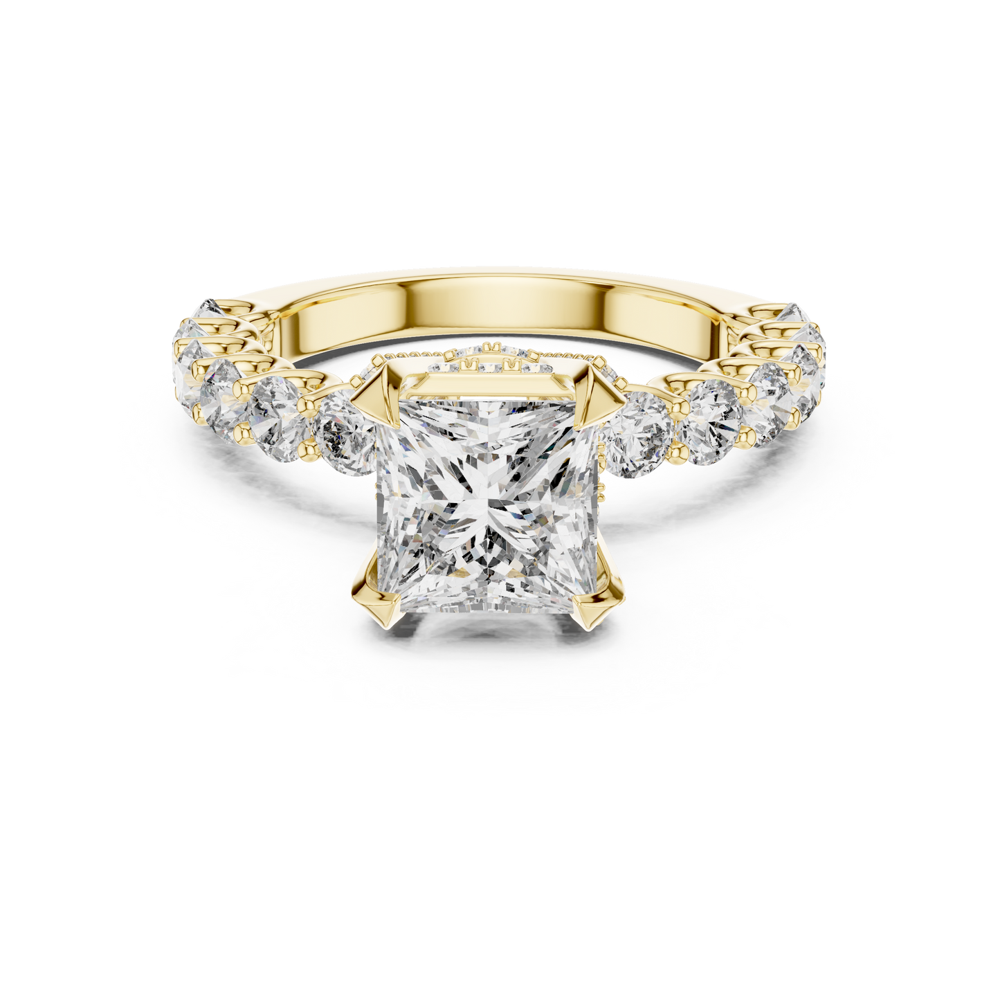 Princess Cut Dazzling Diamond Engagement Ring