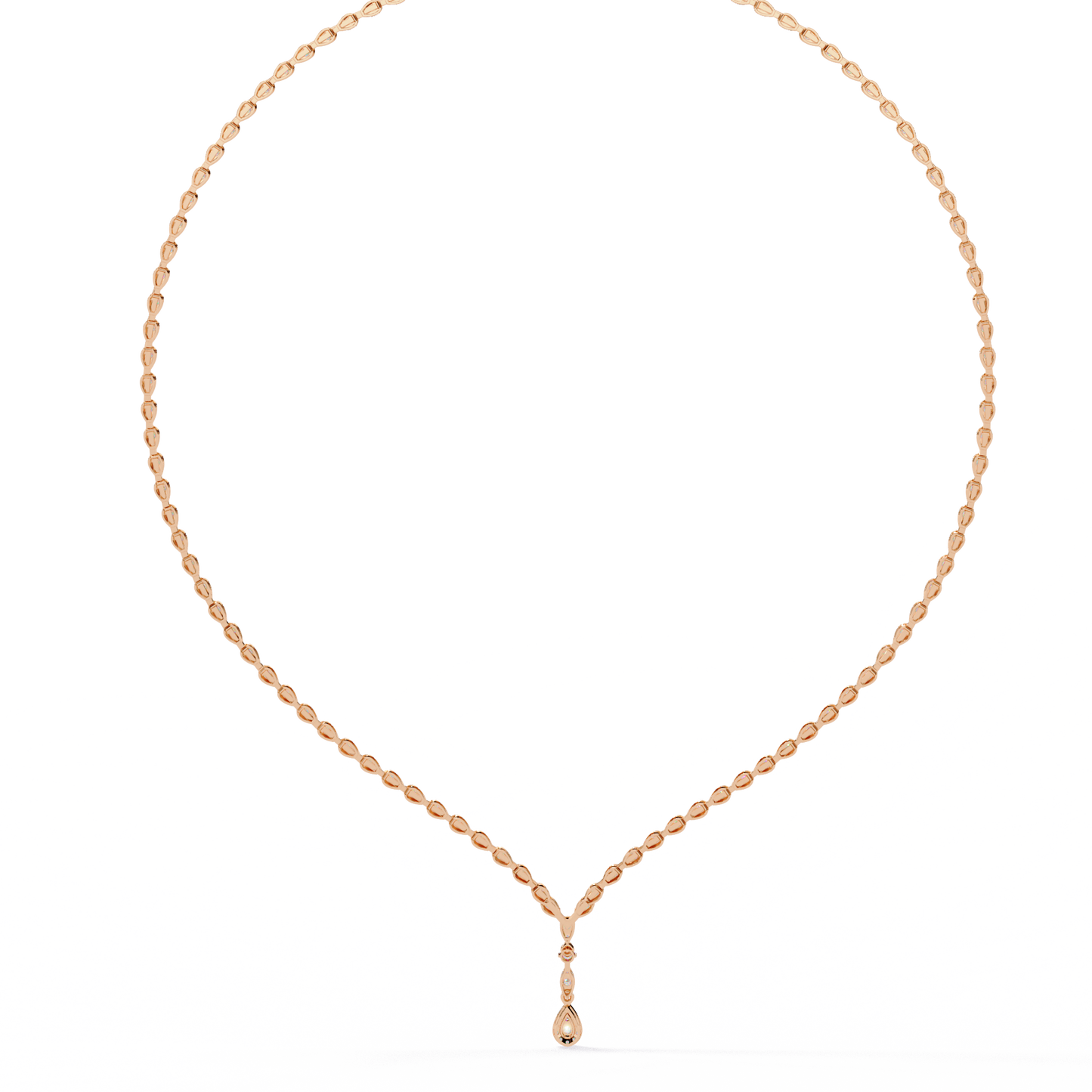 4.50 Carat Round Cut Lab Diamond Tennis Necklace