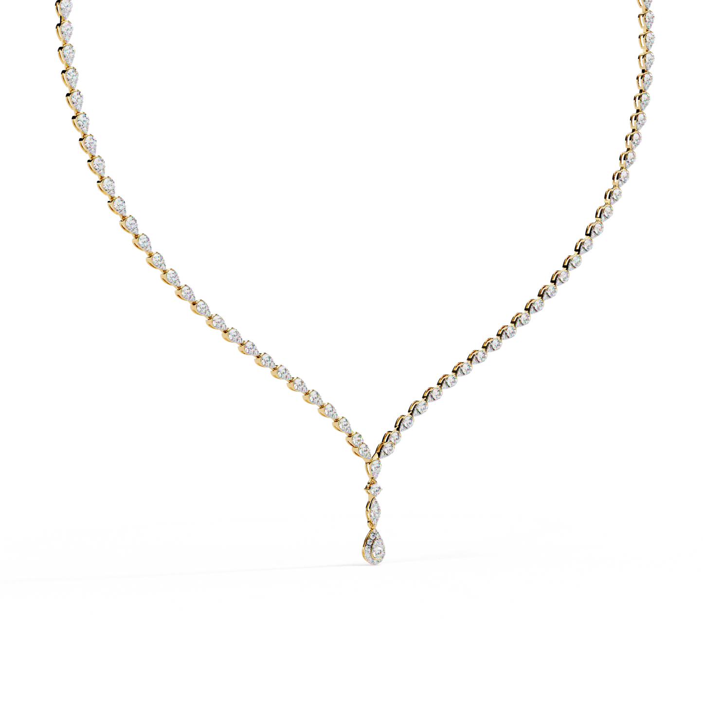 4.50 Carat Round Cut Lab Diamond Tennis Necklace