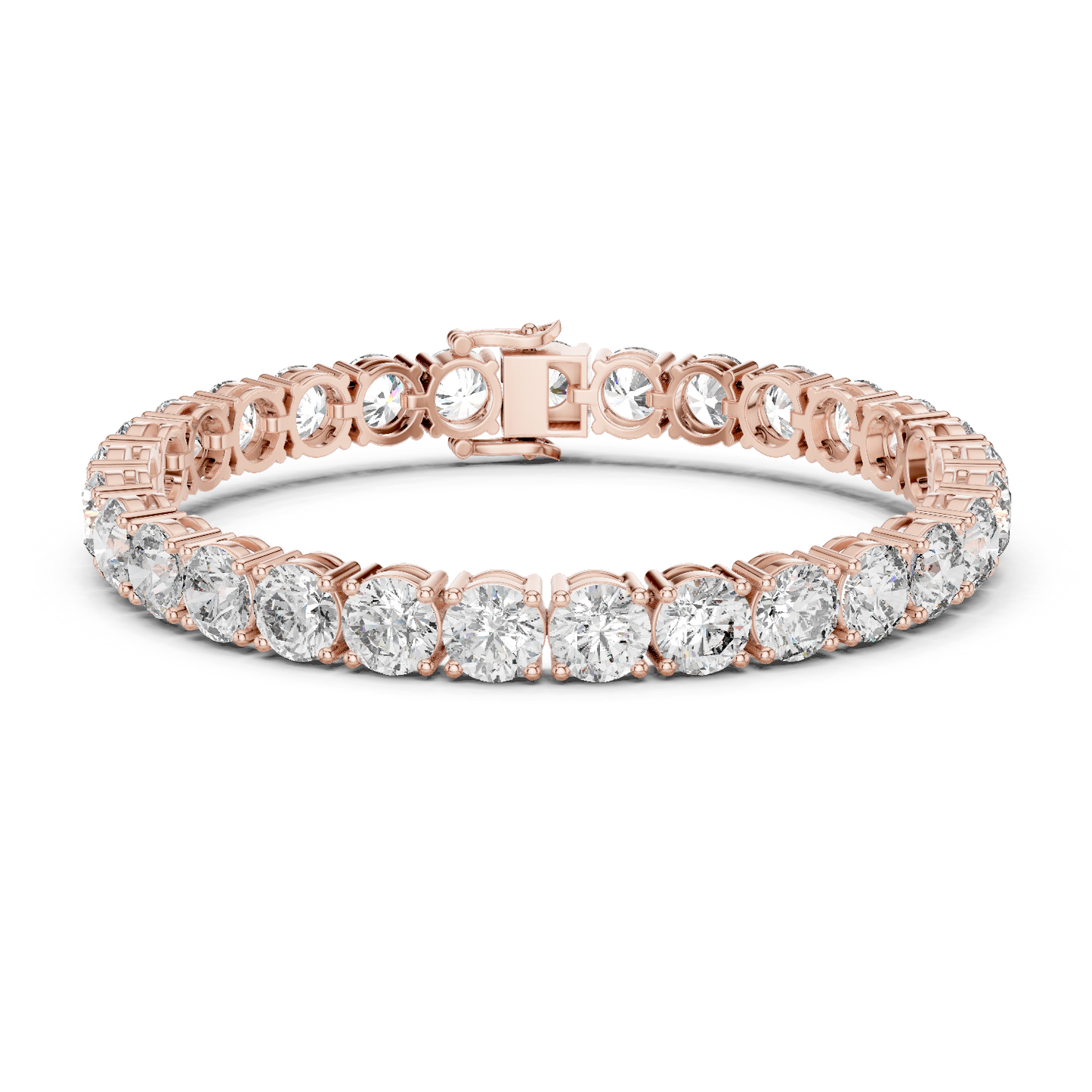 Lab Diamond Round Cut Tennis Bracelet