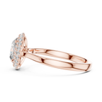 Oval Cut Lab Diamond Double Halo Engagement Ring