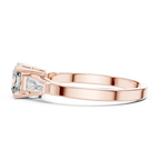 Cushion Cut Diamond Three Stone Engagement Ring