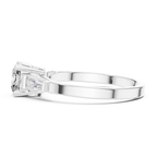 Cushion Cut Diamond Three Stone Engagement Ring