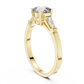Cushion Cut Diamond Three Stone Engagement Ring