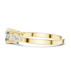 Cushion Cut Diamond Three Stone Engagement Ring