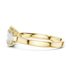 1 Carat Radiant Lab Diamond Three Stone Ring