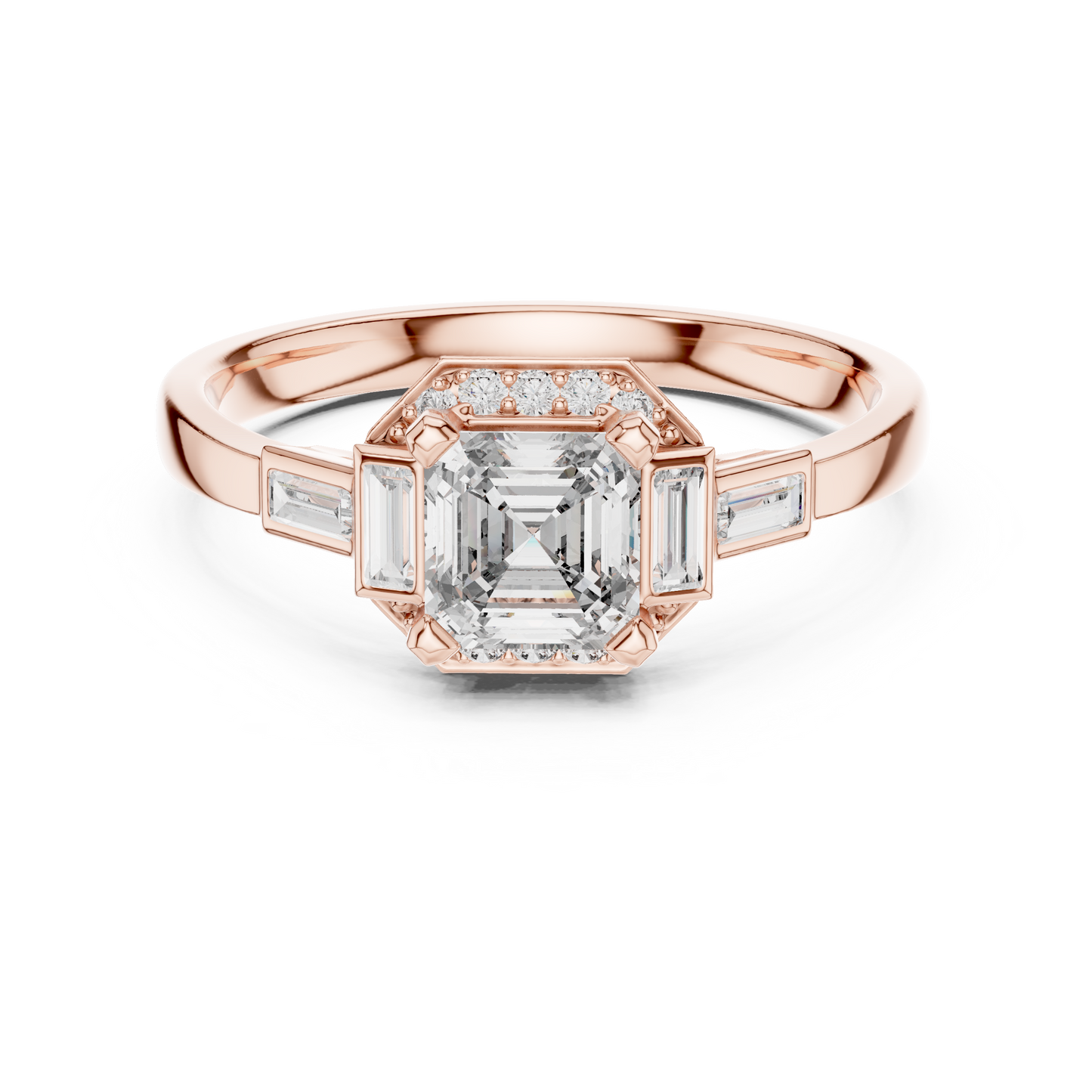 Multi Shape Lab Diamond Engagement Ring