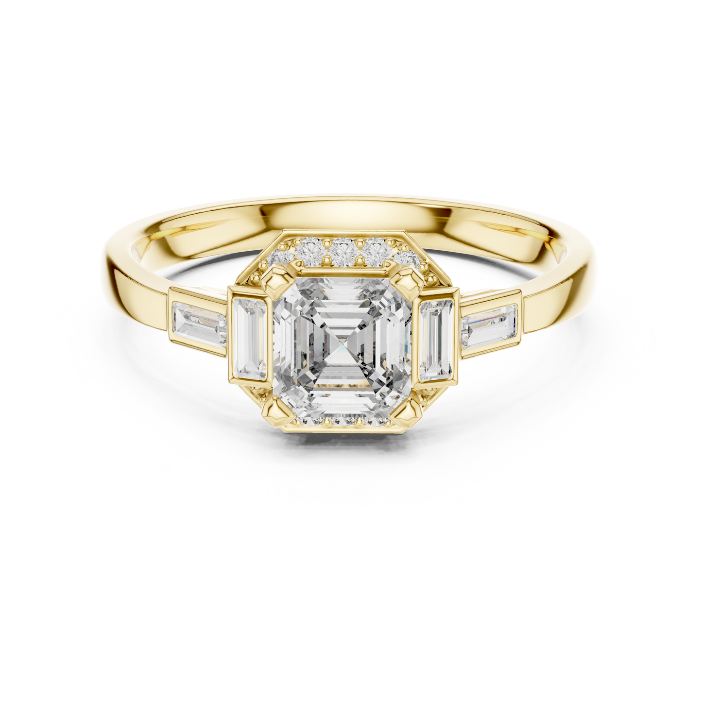 Multi Shape Lab Diamond Engagement Ring