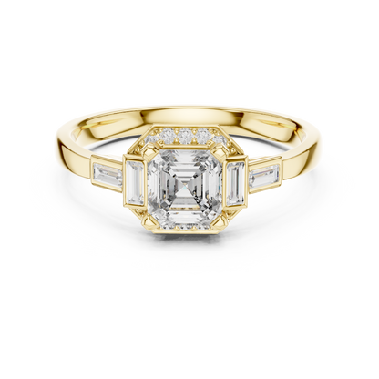 Multi Shape Lab Diamond Engagement Ring