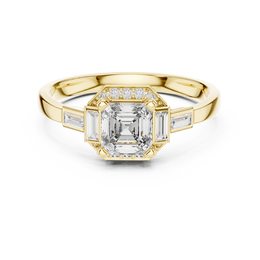 Multi Shape Lab Diamond Engagement Ring