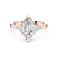1 Carat Marquise Cut Three Stone Diamond Ring