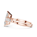 Three Stone Marquise Cut Diamond Engagement Ring