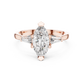 Three Stone Marquise Cut Diamond Engagement Ring