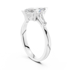 Three Stone Marquise Cut Diamond Engagement Ring