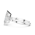 Three Stone Marquise Cut Diamond Engagement Ring