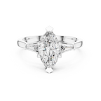 Three Stone Marquise Cut Diamond Engagement Ring