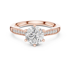 Round Diamond Solitaire Ring With Six Prong