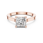 1 Carat Princess Cut Lab Diamond Solitaire Ring
