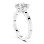 1 Carat Princess Cut Lab Diamond Solitaire Ring