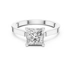 1 Carat Princess Cut Lab Diamond Solitaire Ring