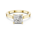 1 Carat Princess Cut Lab Diamond Solitaire Ring