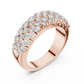 Multiple Round Cut Lab Diamond Wedding Band