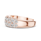 Multiple Round Cut Lab Diamond Wedding Band