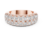 Multiple Round Cut Lab Diamond Wedding Band