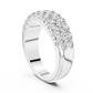 Multiple Round Cut Lab Diamond Wedding Band