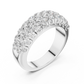 Multiple Round Cut Lab Diamond Wedding Band