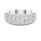 Multiple Round Cut Lab Diamond Wedding Band