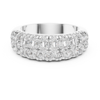 Multiple Round Cut Lab Diamond Wedding Band