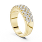 Multiple Round Cut Lab Diamond Wedding Band
